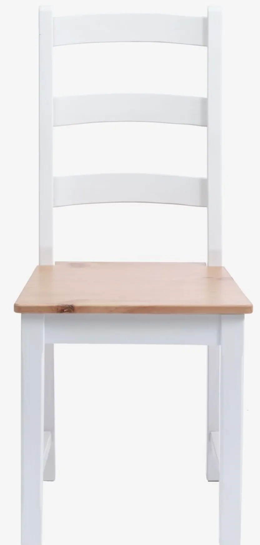 Eetkamerstoel VISLINGE naturel/wit