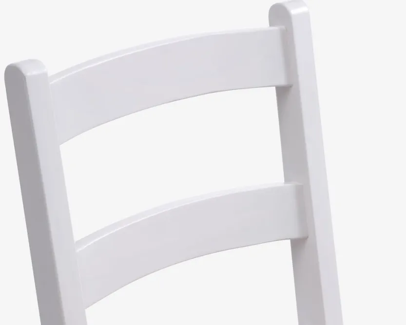 Eetkamerstoel VISLINGE naturel/wit