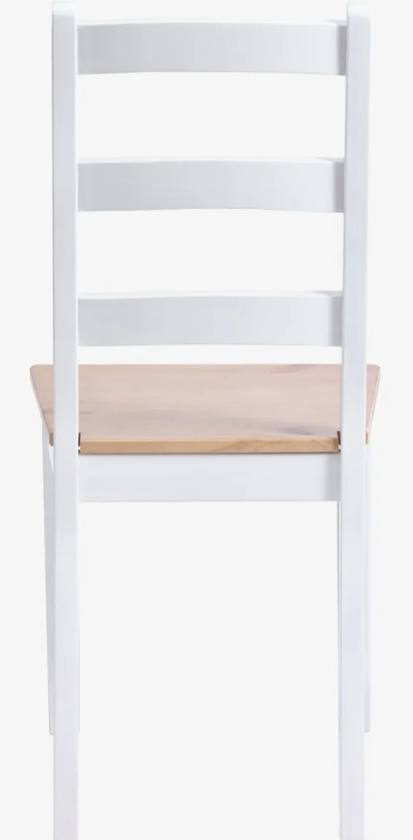 Eetkamerstoel VISLINGE naturel/wit