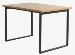 Eettafel AABENRAA 80x120 eiken kleur/zwart