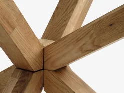 Eettafel AGERBY 90x190 glas/eiken