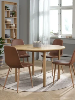 Eettafel ALSTED Ø120 eiken kleur