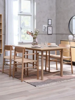 Eettafel ALSTED 90x160 eiken kleur