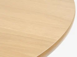 Eettafel JEGIND Ø105 eiken/zwart