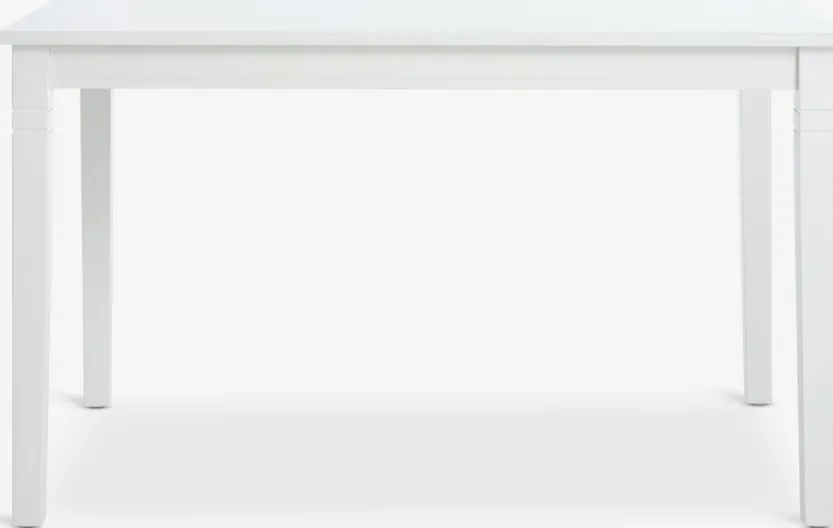 Eettafel KIRKEBY 80x130/220 wit