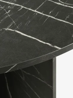 Eettafel KRONDAL Ø110 marmer zwarte kleur