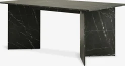 Eettafel KRONDAL 90x180 marmer zwart