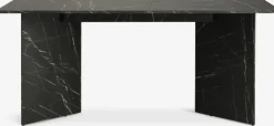Eettafel KRONDAL 90x180 marmer zwart