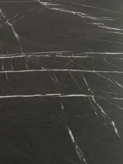 Eettafel KRONDAL 90x180 marmer zwart