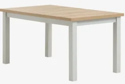 Eettafel MARKSKEL 90x150/193 lichtgrijs/eiken kleur