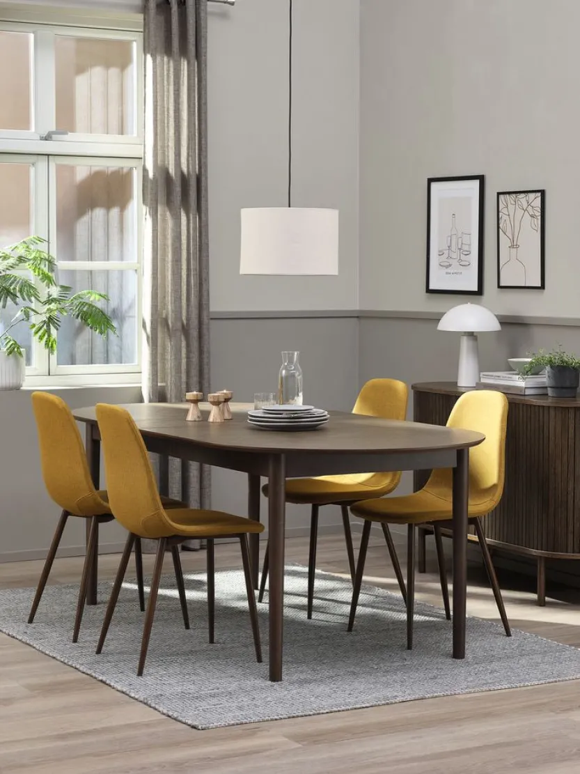 Eettafel MARSTRAND 100x200/280 donker eiken