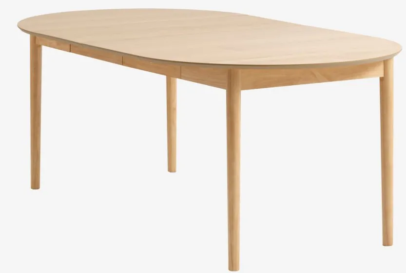 Eettafel MARSTRAND Ø110/110x200 eiken