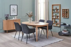 Eettafel MARSTRAND Ø110/110x200 eiken