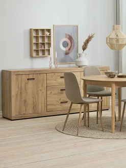 Eettafel MARSTRAND Ø110/110x200 eiken