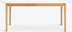 Eettafel MARSTRAND 100x200/280 wit/naturel