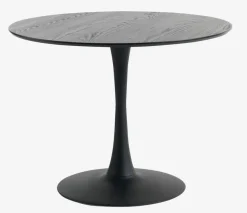 Eettafel RINGSTED Ø100 zwart essen fineer