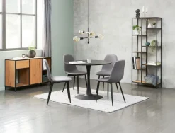 Eettafel RINGSTED Ø100 zwart essen fineer