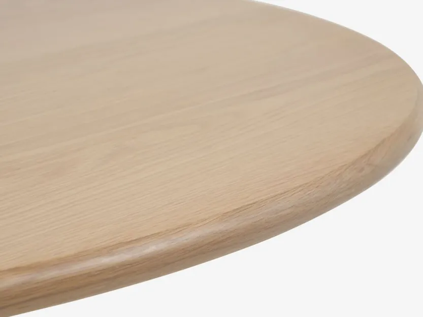 Eettafel SKIBET Ø120 licht eiken