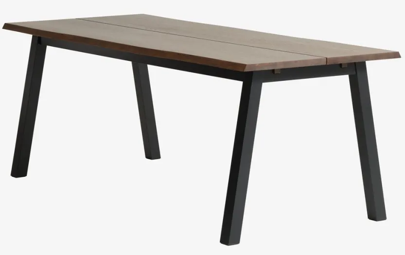 Eettafel SKOVLUNDE 90x200 donker eiken