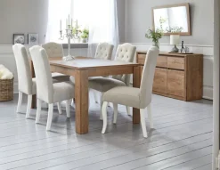 Eettafel VEDDE 90x160 wild eiken kleur