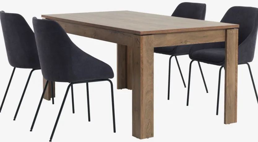 Eettafel VEDDE 90x160 wild eiken kleur