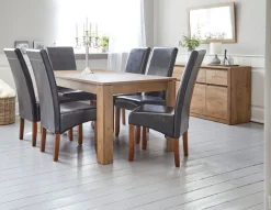 Eettafel VEDDE 90x160 wild eiken kleur