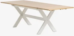 Eettafel VISLINGE 90x150 naturel/wit