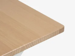 Eettafel VISLINGE 90x190 naturel/wit