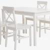 EJBY L118 tafel wit + 4 EJBY stoelen wit