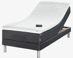 Elektrisch bed 90x200 GOLD E40 traagschuim grijs-40