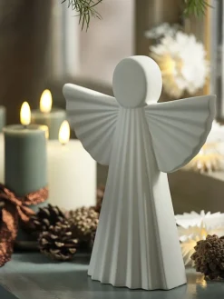 Engel MYS B18xL8xH23 cm keramiek wit