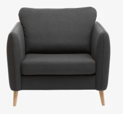 Fauteuil AARHUS donkergrijze stof