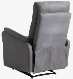 Fauteuil ABILDSKOV elektrisch grijze stof