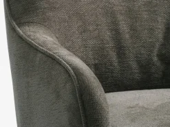 Fauteuil BREDAL olijfgroene stof/eiken kleur