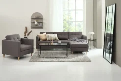 Fauteuil FALSLEV grijze stof