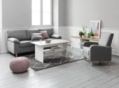 Fauteuil GEDVED grijze stof