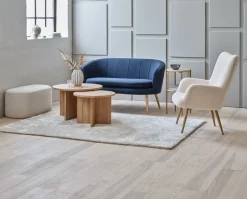 Fauteuil HUNDESTED off-white teddy/eiken kleur