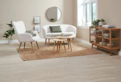 Fauteuil HUNDESTED off-white teddy/eiken kleur