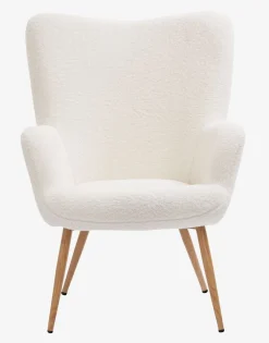 Fauteuil HUNDESTED off-white teddy/eiken kleur