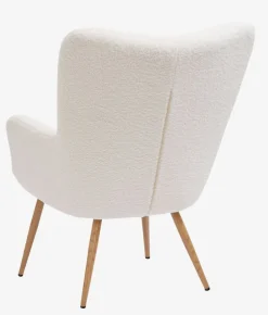 Fauteuil HUNDESTED off-white teddy/eiken kleur