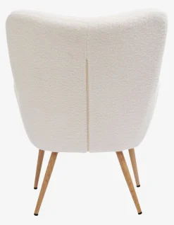 Fauteuil HUNDESTED off-white teddy/eiken kleur