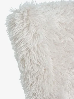 Fauteuil HVILSTED met voetenbank off-white teddy/naturel