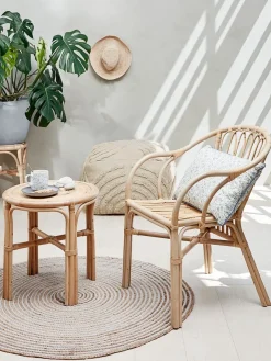 Fauteuil LISELEJE laag naturel