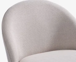 Fauteuil THORUP beige stof/eiken kleur