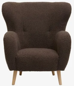 Fauteuil VILDSUND bruine stof