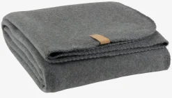 Fleeceplaid DAGLILJE 130x170 donkergrijs