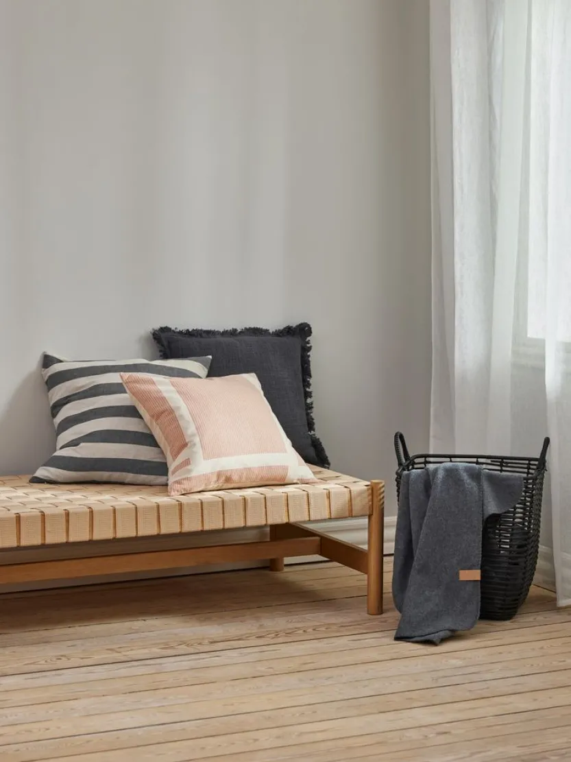 Fleeceplaid DAGLILJE 130x170 donkergrijs