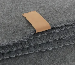 Fleeceplaid DAGLILJE 130x170 donkergrijs