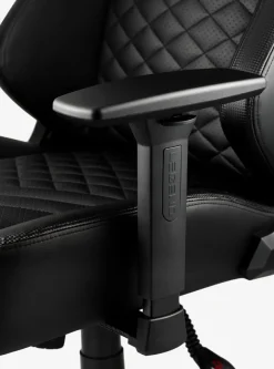 Gamestoel ABILDAA zwart kunstleer