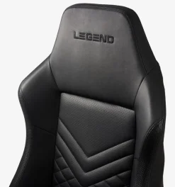 Gamestoel ABILDAA zwart kunstleer